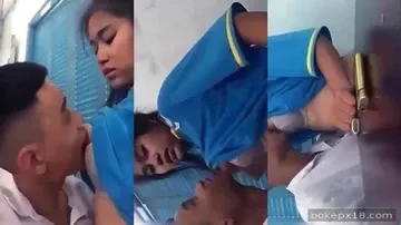 Pasangan Muda Diam-diam Ngentot Sepulang Sekolah